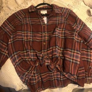 NWT American Eagle Mauve Flannel